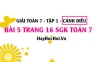 Giải bài 5 trang 16 Toán 7 Tập 1 SGK Cánh Diều